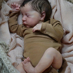 19inch Reborn Baby Doll Lifelike Soft Touch Hand Painted Sleeping Baby Art Doll