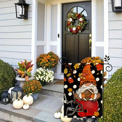 Fall Football Gnome Garden Flag Thanksgiving Sports Game Yard Flag
