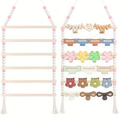 Boho Hair Clips Organizer, Large Capacity Hair Accessories Storage