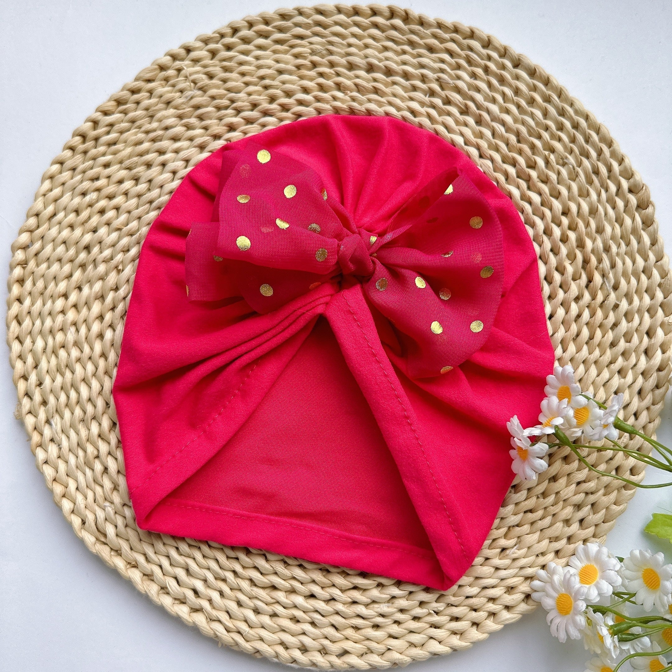 Soft Baby Headband Bowtie Hat for Newborns