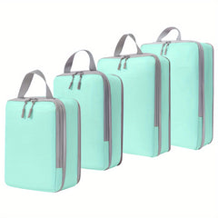 4pcs Compression Luggage Packing Organizer Set Lightweight Storage Bag