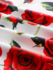 Girls Flower Graphic Sleeveless Dress for Summer Party