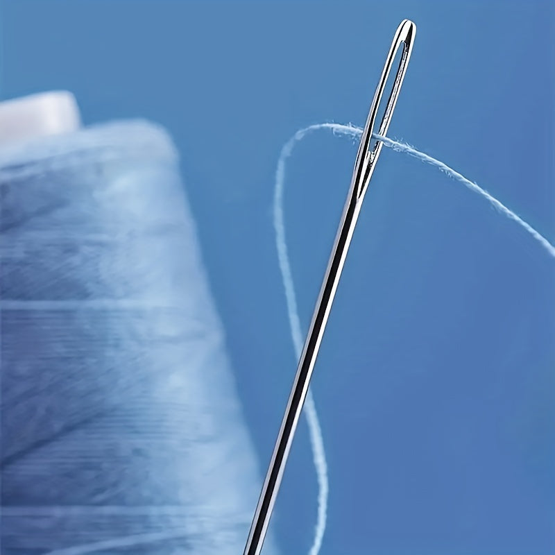 30pcs Large Eye Needles Sewing Needles Transparent Storage Tube