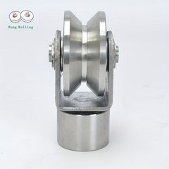2pcs 5.08cm Stainless Steel V Groove Gate Rollers