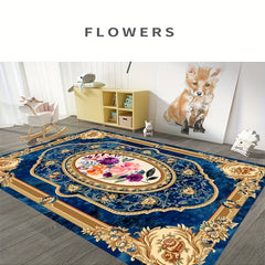 Boho Anti Fatigue Kitchen Rug Soft Faux Sheepskin Floor Mat Vintage Design