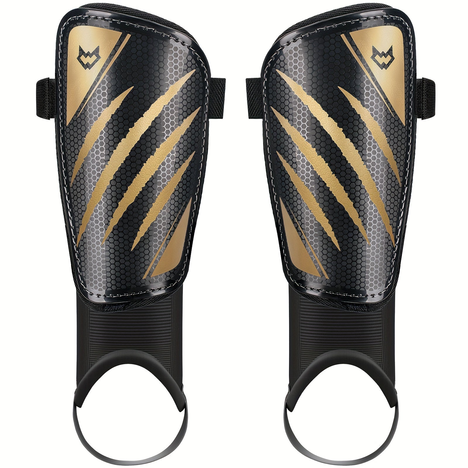 Double Layer Adjustable Soccer Shin Guards Lightweight Knee Protective Gear