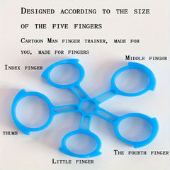 Finger Puller Rehab Band 5 Fingers Training 2pcs