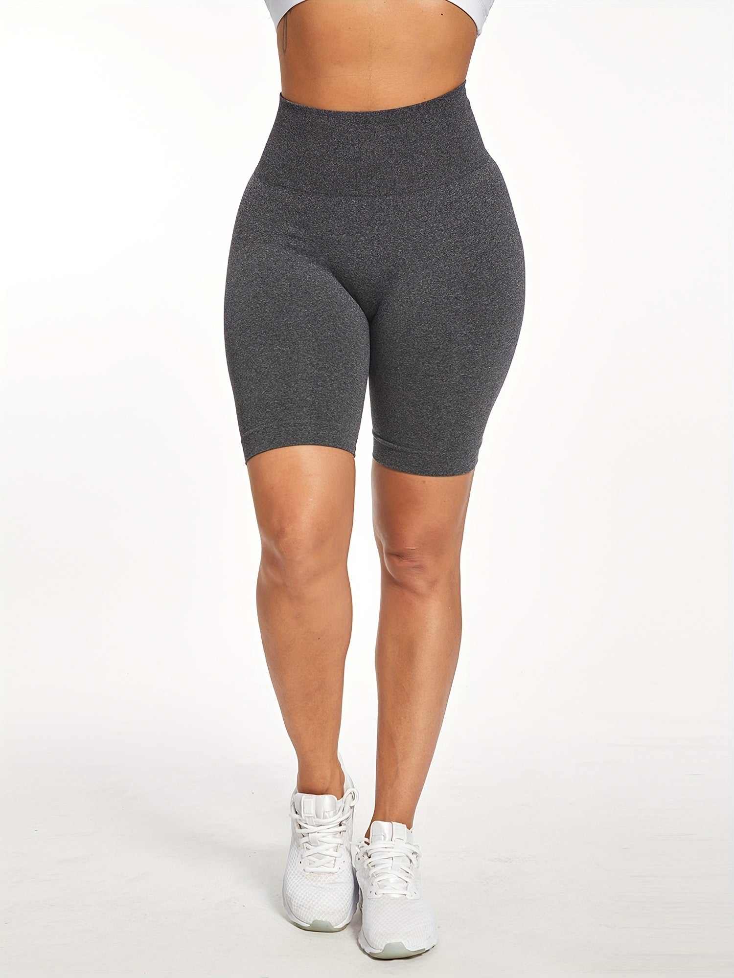 Women's Seamless Yoga Shorts for Fitness and Sports