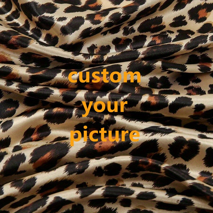 Customizable Pattern Photo Silk Scarf Unisex Handkerchief