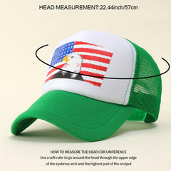 Flag Eagle Baseball Cap Independence Patriotic Trucker Hat