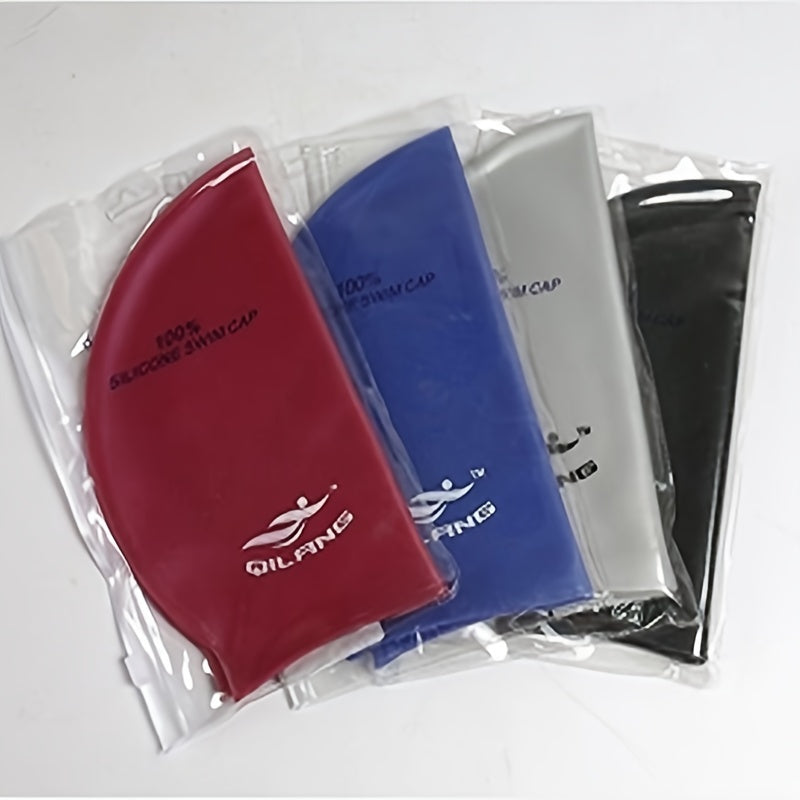 High Elastic Silicone Swimming Cap for Long Hair