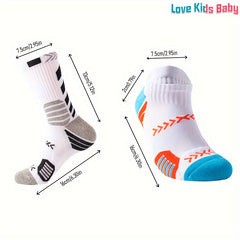 Short & Long Basketball Socks - Sweat Absorbent & Breathable Sports Socks