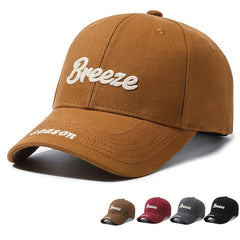 Embroidered Canvas Baseball Cap for Men - Outdoor Sun Hat for Fishing