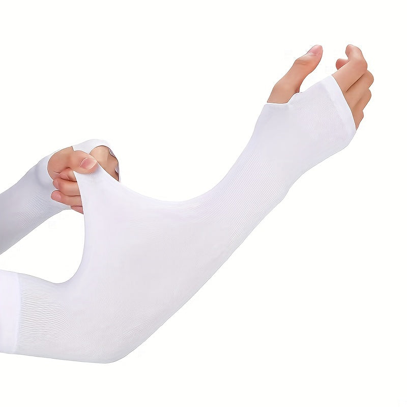 Arm Sleeves Ice Silk Outdoor Cycling Hiking Gloves Sun UV Protection