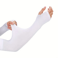 Arm Sleeves Ice Silk Outdoor Cycling Hiking Gloves Sun UV Protection