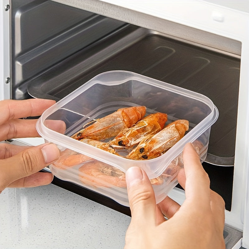 3pcs Transparent Refrigerator Storage Boxes for Fresh Fruits Vegetables