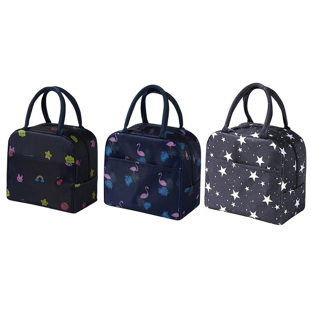 Insulated Lunch Bag for School Office Picnic Fresh Delicious Food All Day
