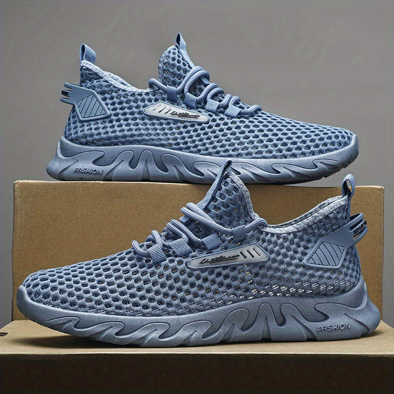 Men's Slip on Sneakers Athletic Shoes with Shoelaces