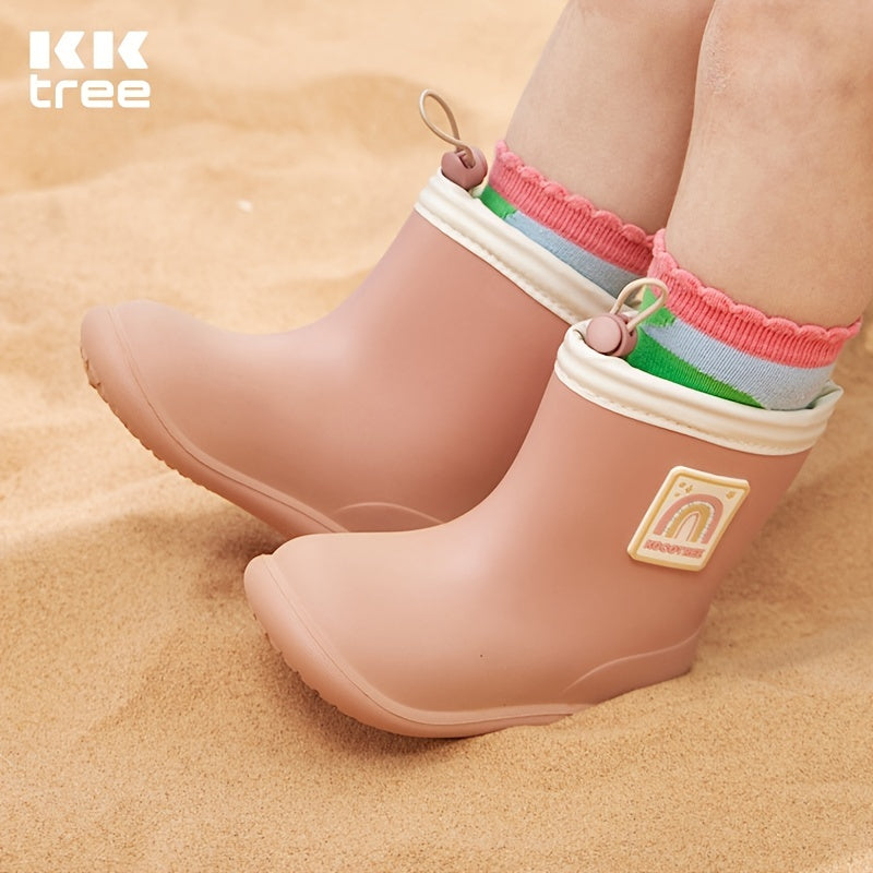 Waterproof Unisex Rain Boots Slip On Short Boots for Outdoor Work