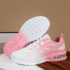 Gradient Air Cushion Running Shoes Wear Resistance Non Slip Outdoor Sneakers