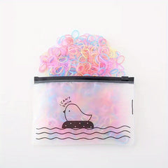 1000pcs Colorful High Elastic Hair Tie Hair Accessories For Girls