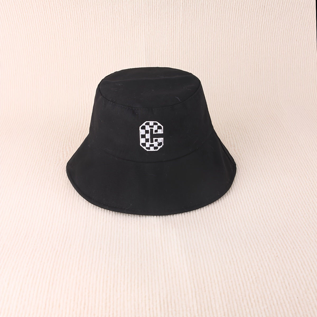 C Embroidered Bucket Hat Unisex Fisherman Hat Outdoor Casual Style