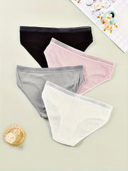 4 Pack Plus Size Seamless High Stretch Panties Women's Underwear