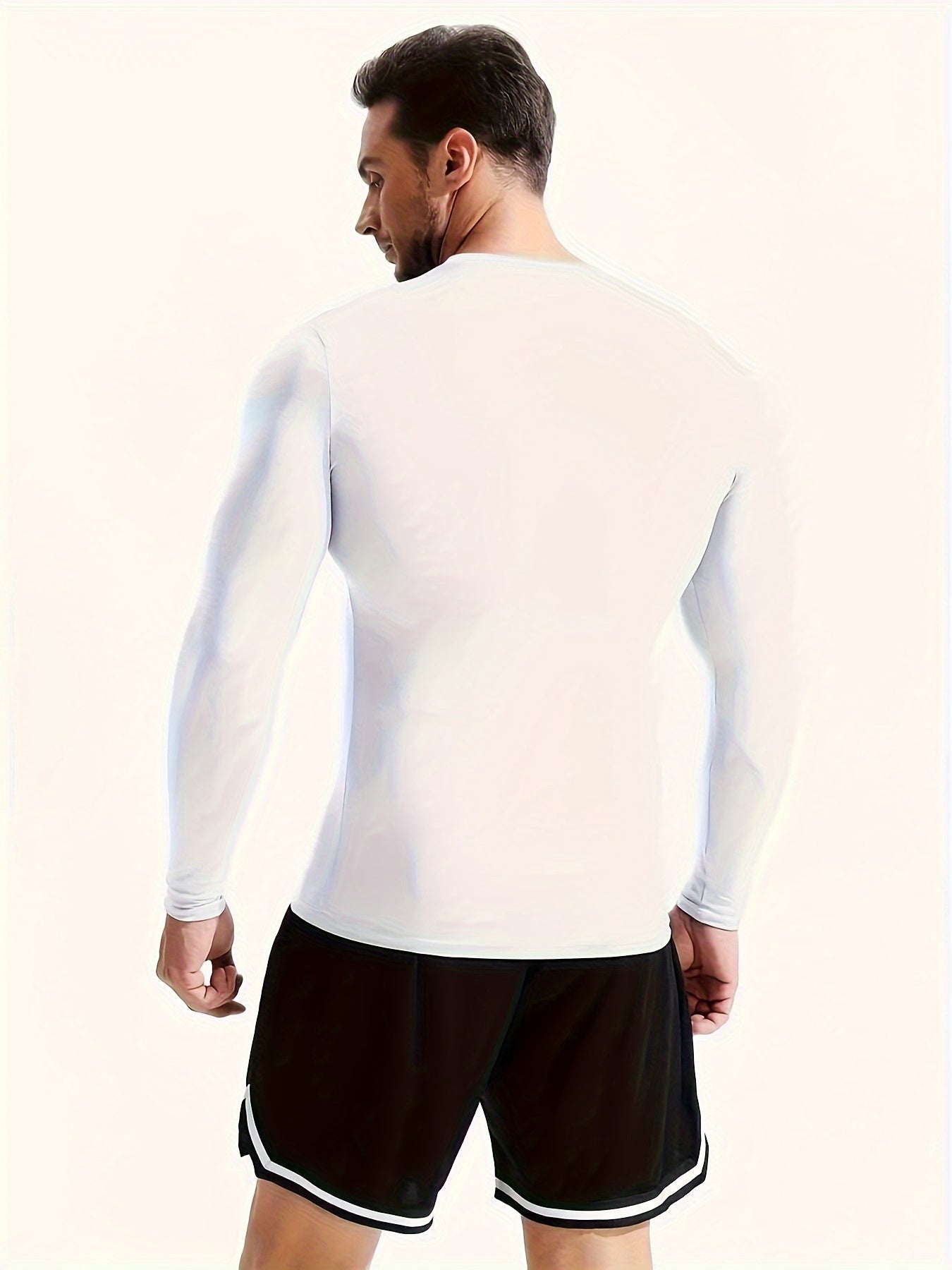 Men's Compression Athletic Tracksuit Long Sleeve Jersey And Pocket Leggings