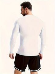 Men's Compression Athletic Tracksuit Long Sleeve Jersey And Pocket Leggings