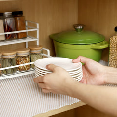 Non Adhesive Non Slip Shelf Liner for Kitchen Drawer Easy to Clean Cabinet Liner