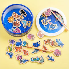 VPHWG Magnetic Wooden Fishing Game Educational Toy