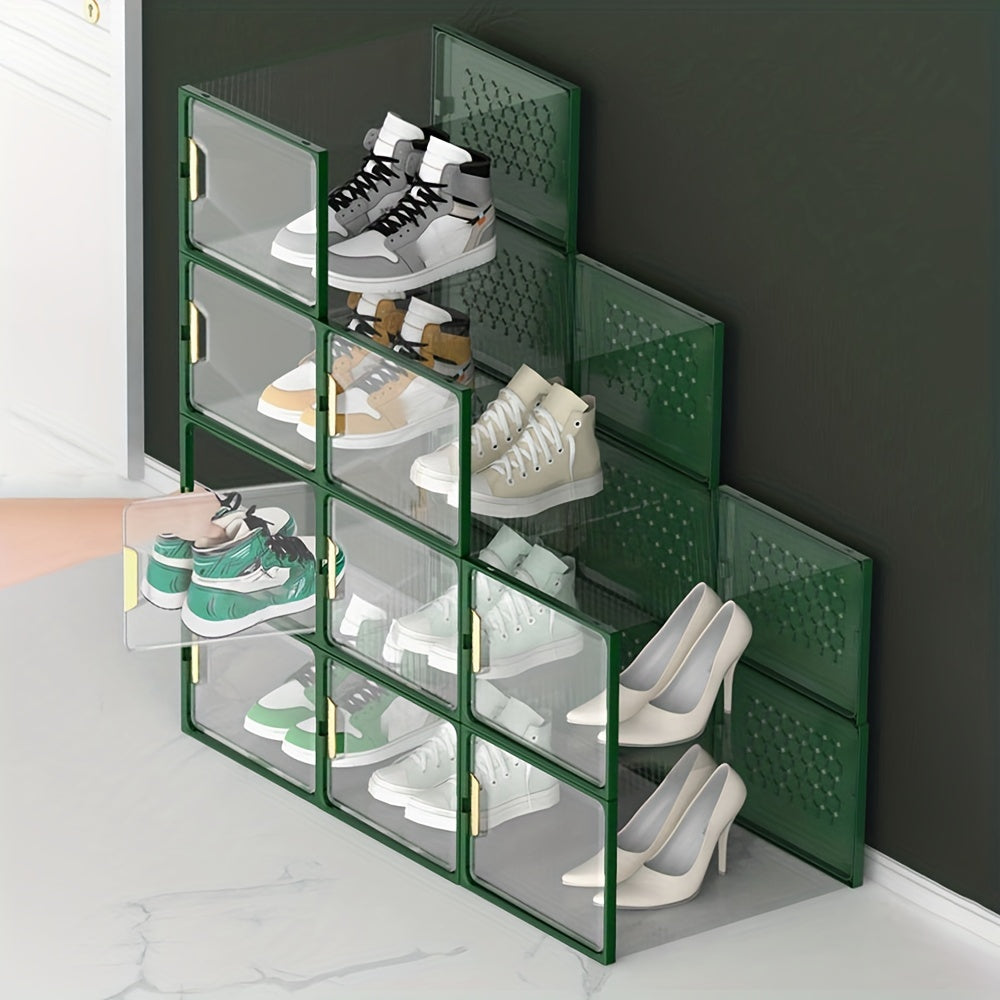 Plastic Shoe Display Box Moistureproof Dustproof Shoe Storage