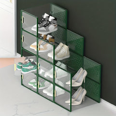 Plastic Shoe Display Box Moistureproof Dustproof Shoe Storage