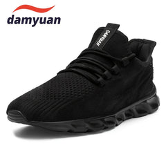 Men's Lace Up Running Sneakers Breathable Comfortable Casual Shoes