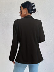 Casual Long Sleeve Lapel Blazer for Women