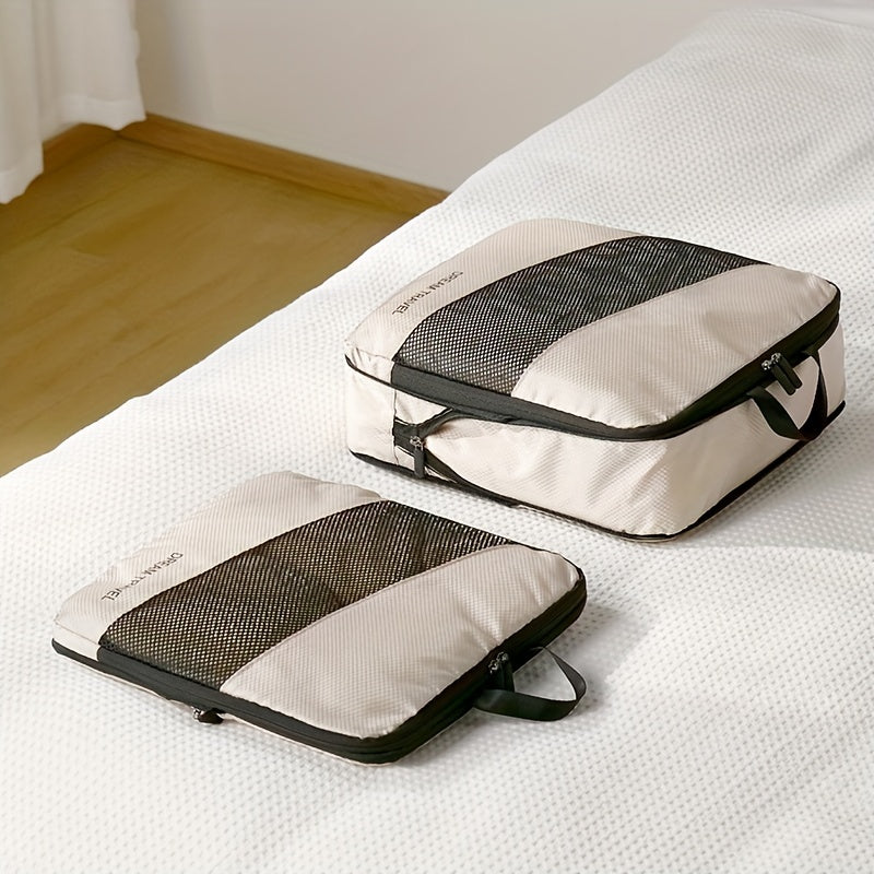 6pcs Compression Luggage Packing Organizer Set Lightweight Storage Bag