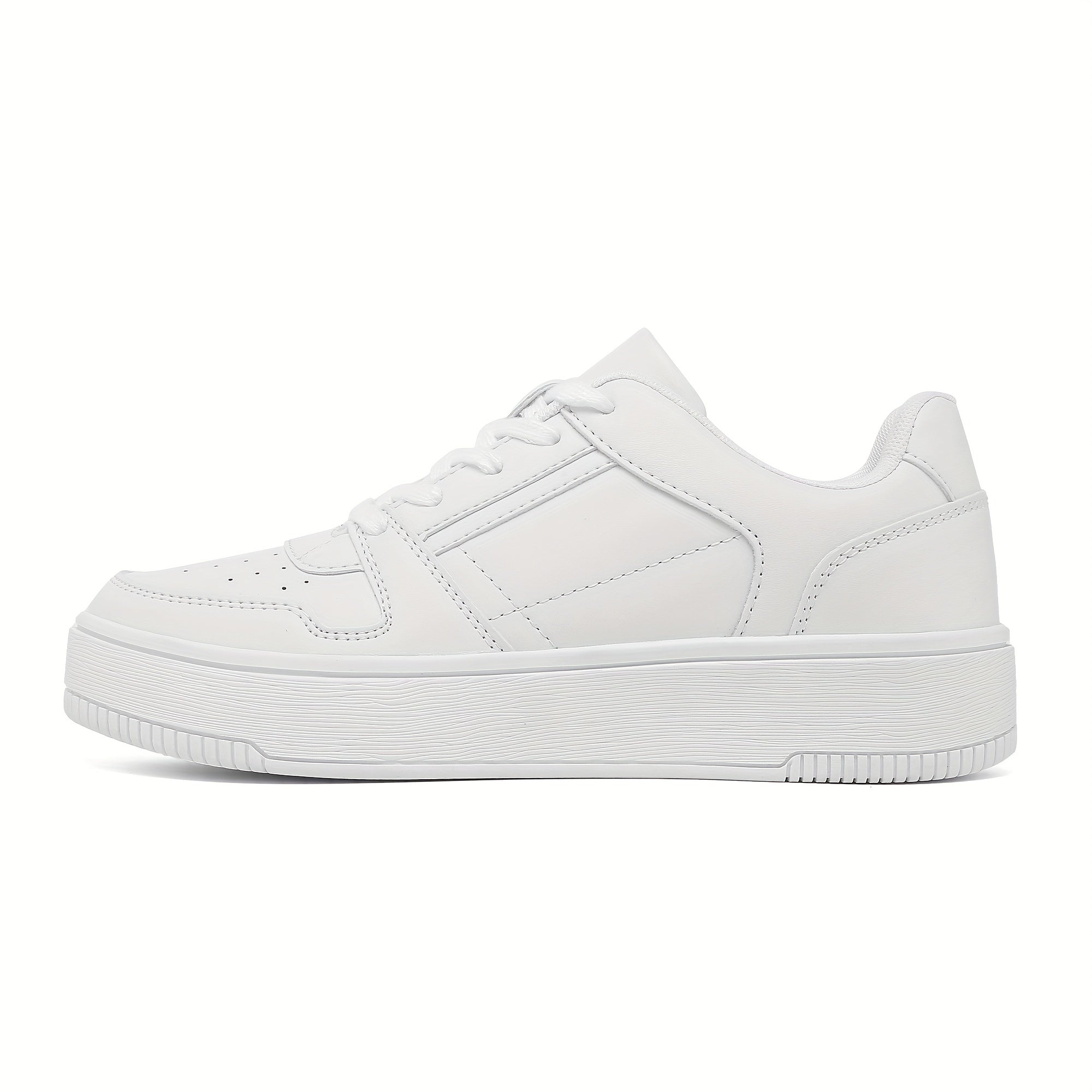 Women's Lace-up Athletic Skate Shoes Non-slip Platform Sneakers