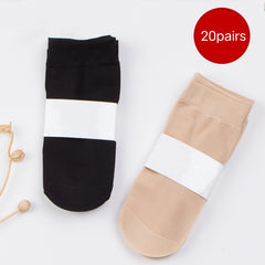 20 Pairs Thin No Show Socks Breathable Women's Stocking
