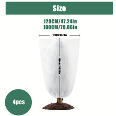 4pcs Reusable Plant Jacket for Winter 23.62 X 31.5 and 47.24