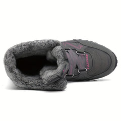 Women's Warm Fur Lined Snow Boots Anti Slip Winter Ankle Boots