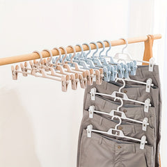 5pcs Clothes Hanger Clip Non-slip Hanging Rack Trouser Hanger Stack