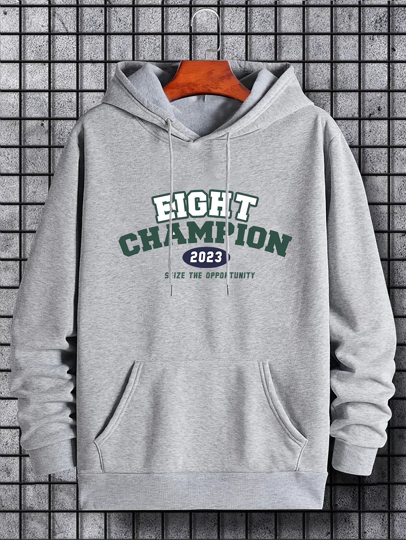 Men's Print Hoodie Casual Breathable Hooded Sweatshirt