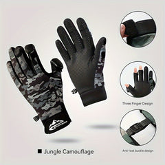 Windproof Cold-proof Fishing Gloves Winter Warm Gloves Flip Cover