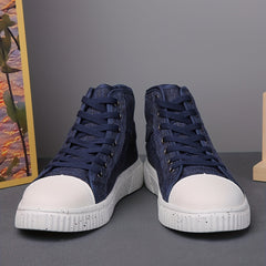 Men's High Top Canvas Skate Shoes Comfy Deodorant Sneakers