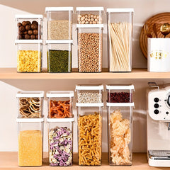 Food Organizer Kitchen Pantry Storage Jars with Lids Biscuit Tea Canister