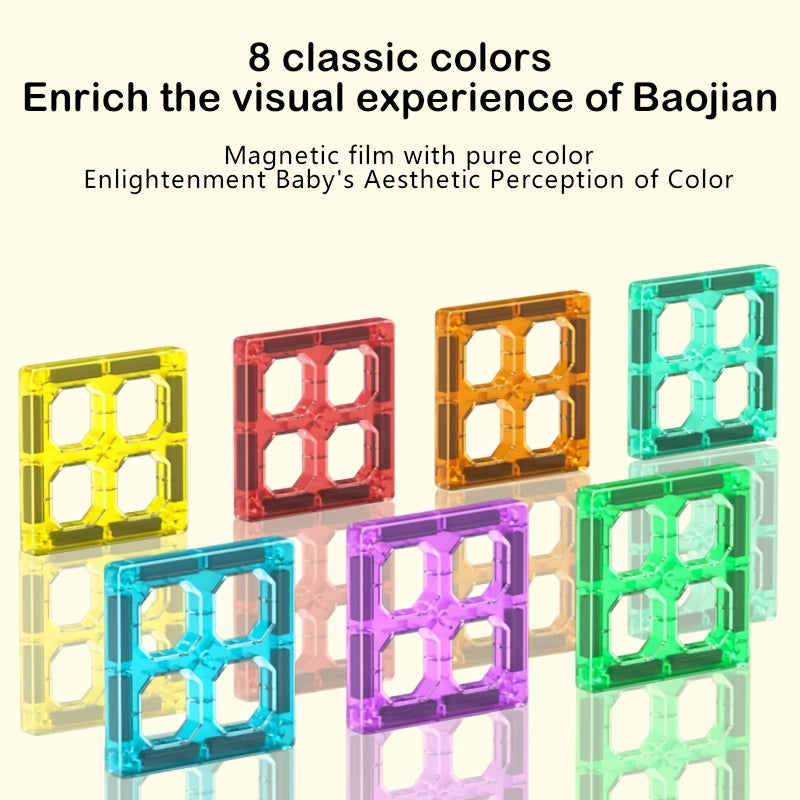 199pcs Magnetic Tiles Building Block Toys Travel Set Educational STEM Boys Girls