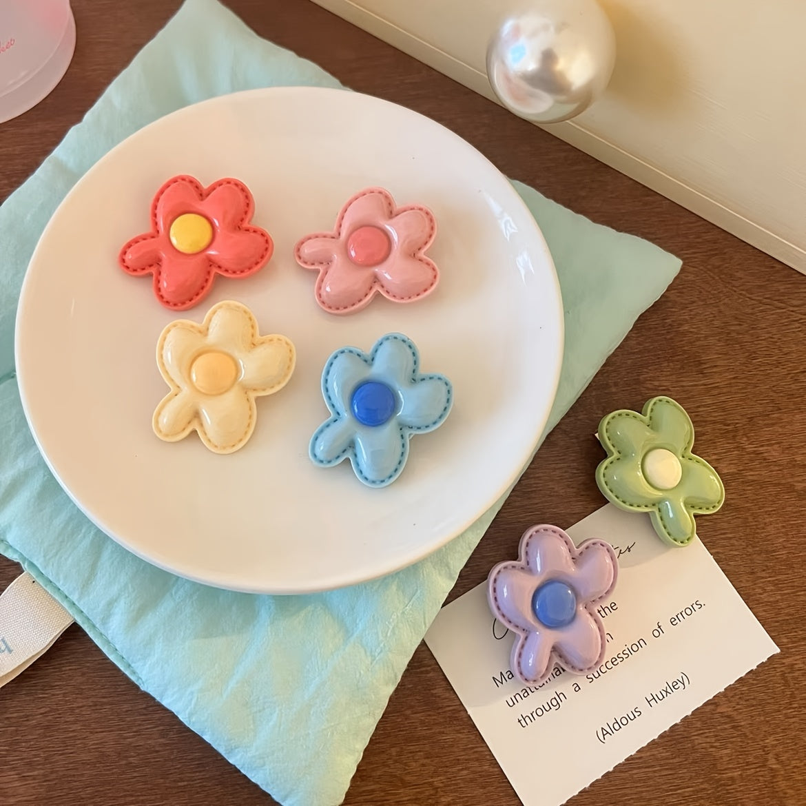 2pcs Flower Hair Clips for Girls