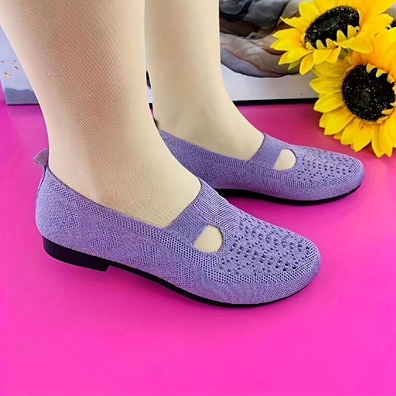 Women's Mesh Breathable Walking Shoes Lightweight Non slip Sport Flat