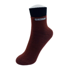 Colorblock Thermal Letter Pattern Mid Tube Socks Women's Stockings