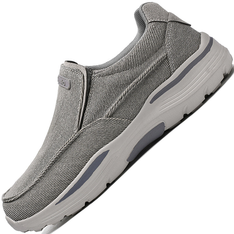 Men's Linen Slip On Walking Shoes Breathable Lightweight Loafers